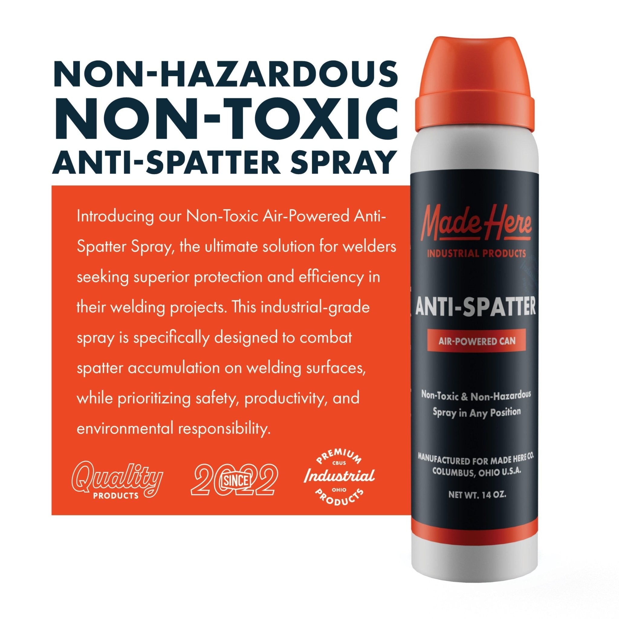 Anti - Spatter - 14oz Can - Made Here Industrial Products