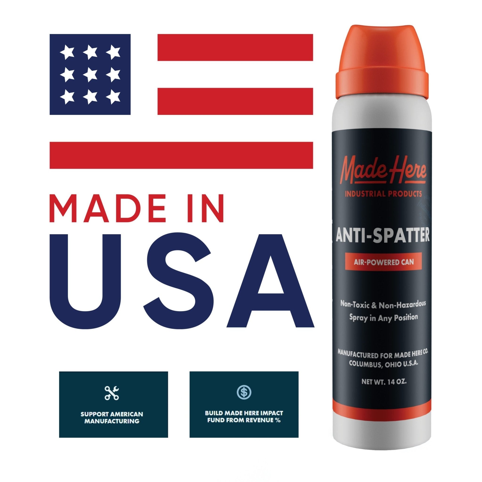 Anti - Spatter - 14oz Can - Made Here Industrial Products