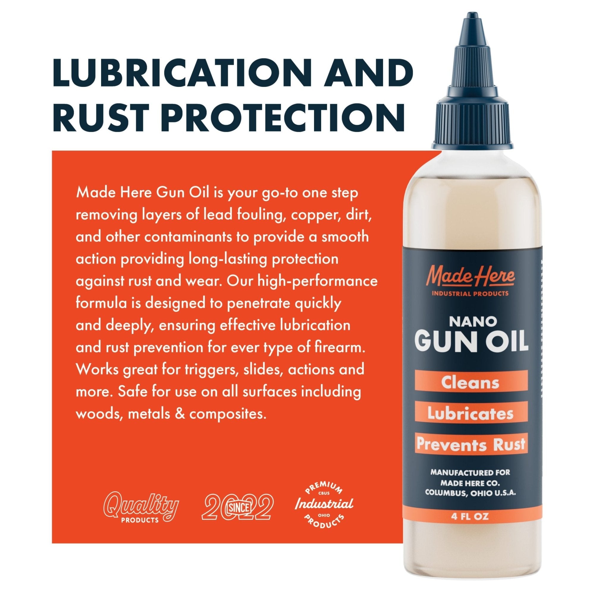Lubricating Gun Oil with Nano Tech Made Here Industrial Products Lubricating Gun Oil with Nano Tech Made Here Industrial Products
