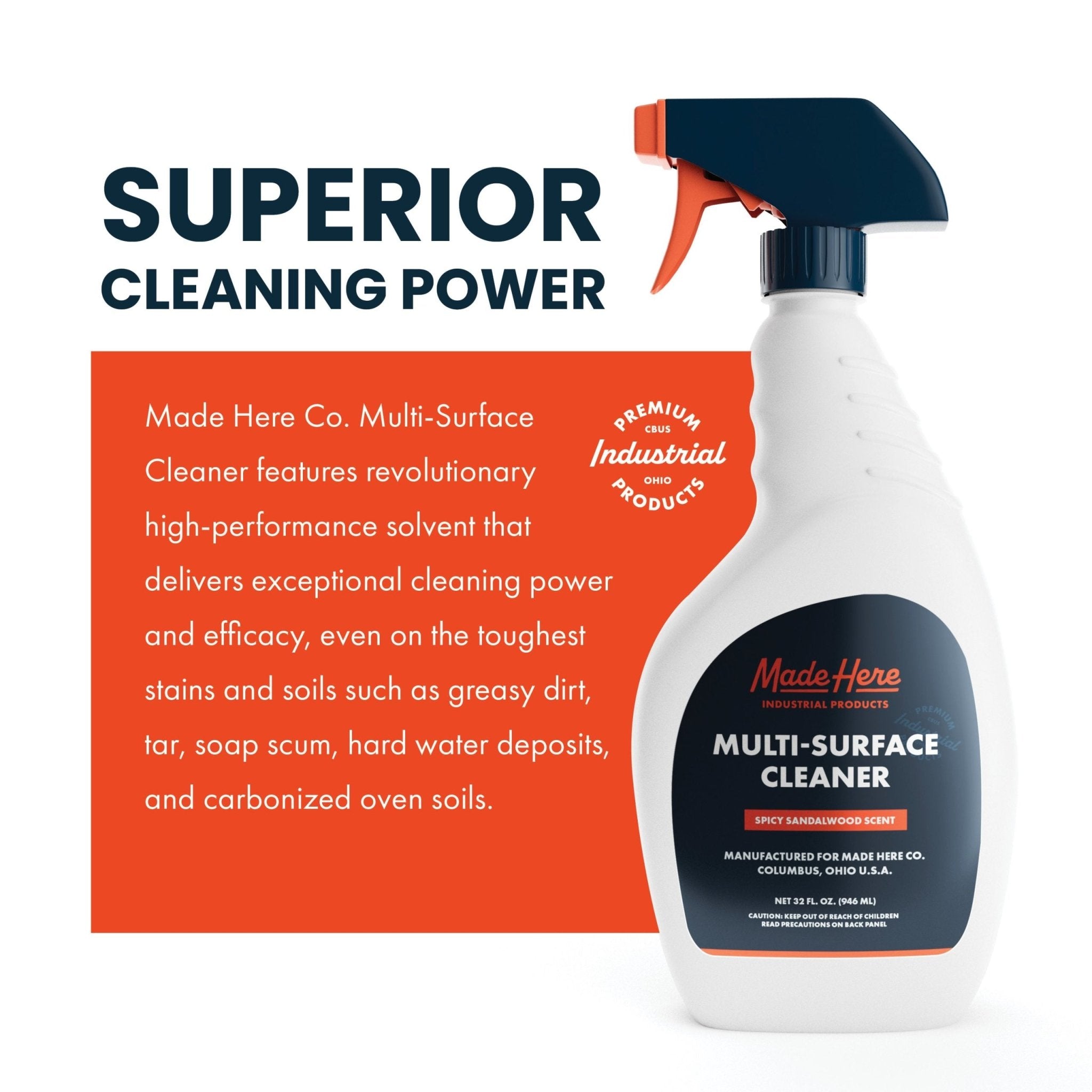 Multi - Surface Cleaner - (32oz) - Made Here Industrial Products
