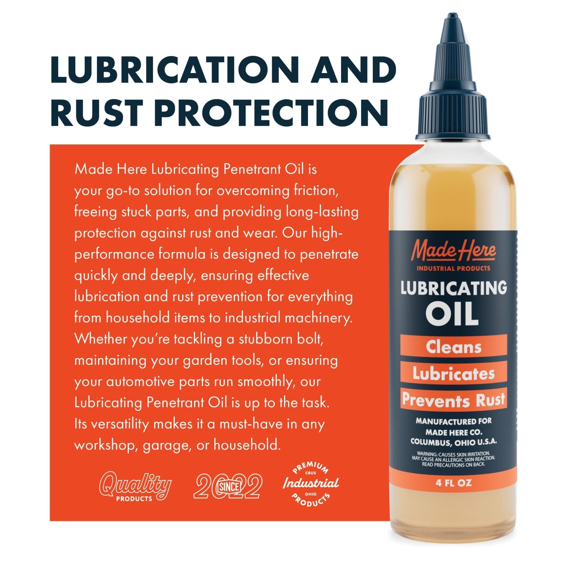 Multi - use Lubricating Oil - Made Here Industrial Products