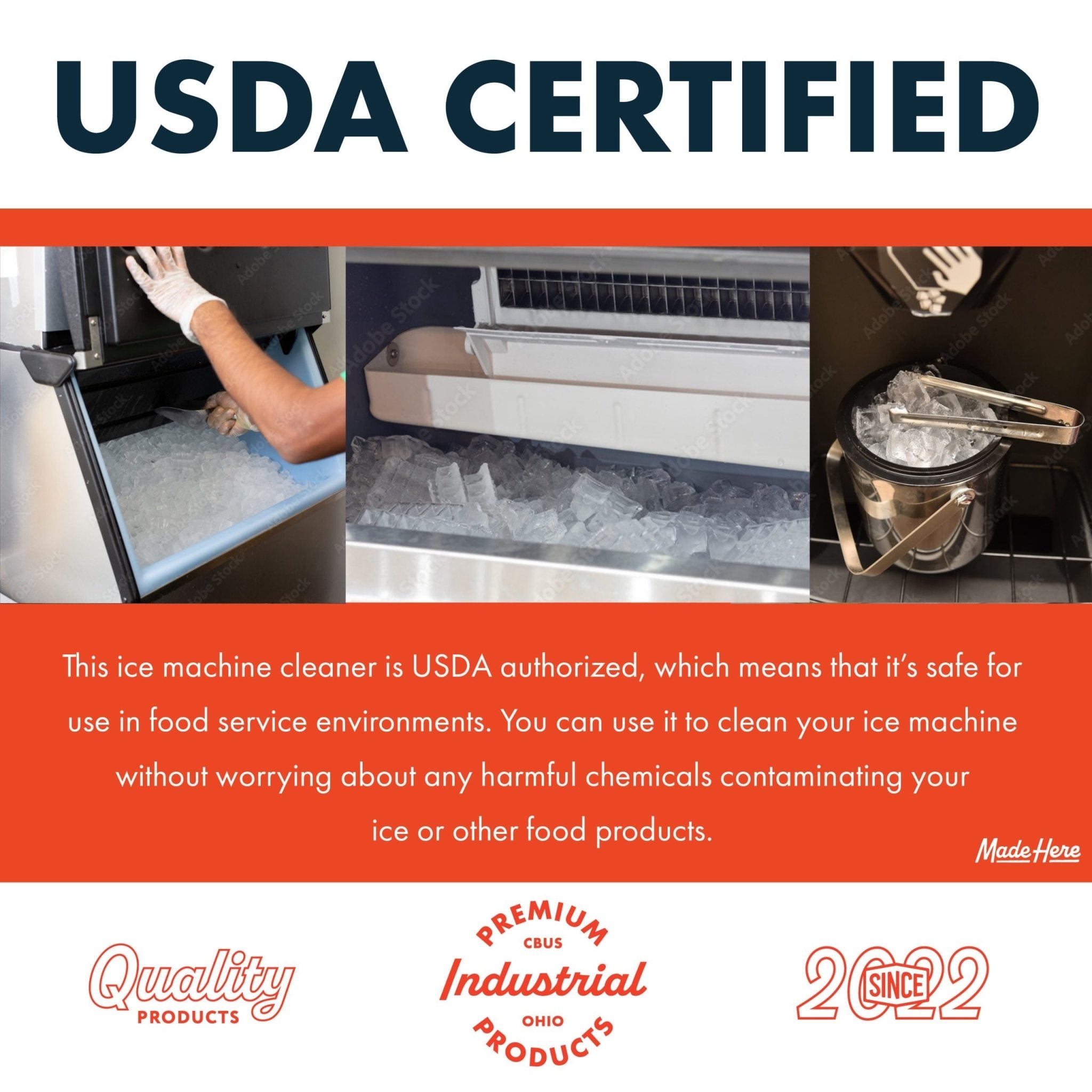 Nickel Safe Ice Machine Cleaner - Made Here Industrial Products