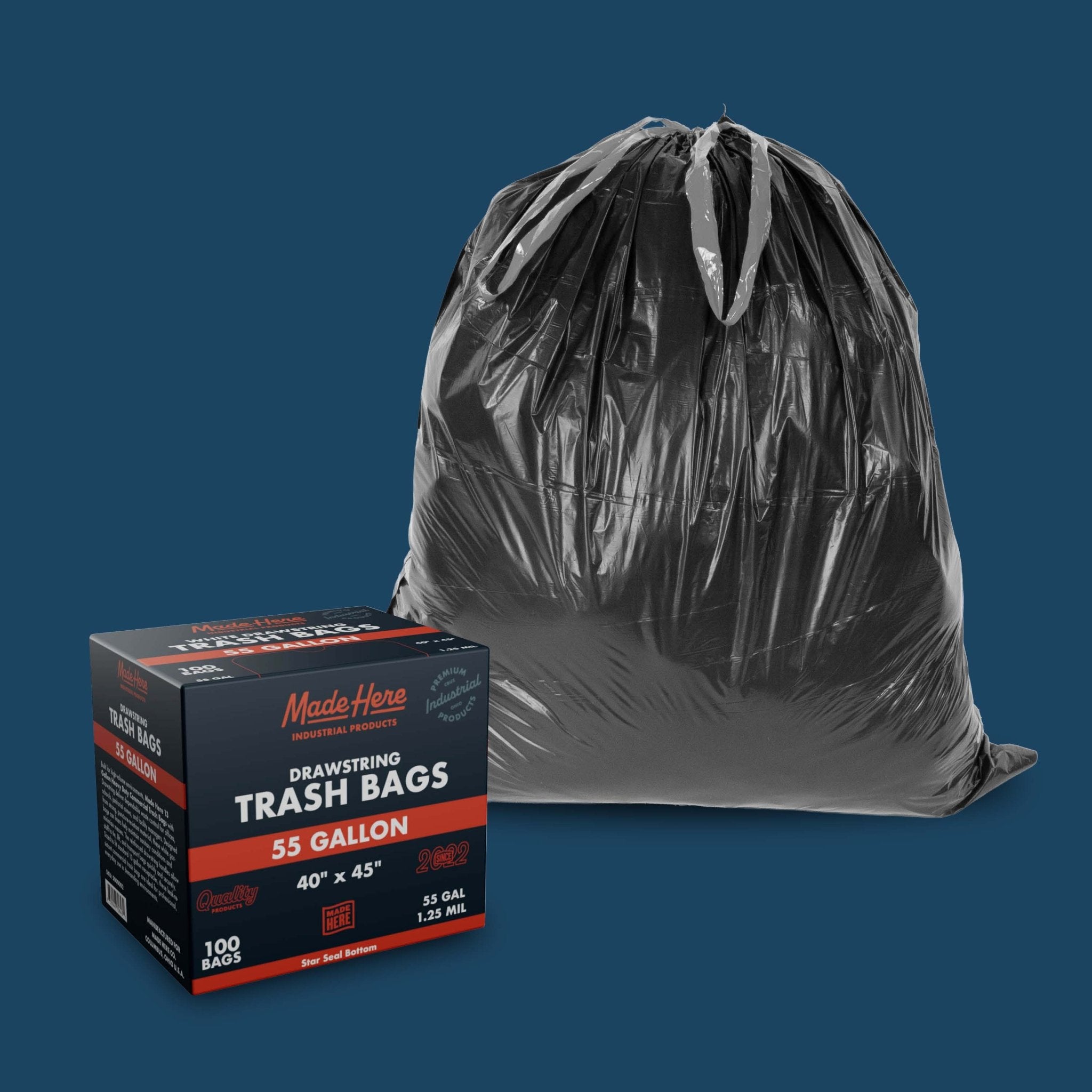 Trash Bag with Drawsting - Made Here Industrial Products